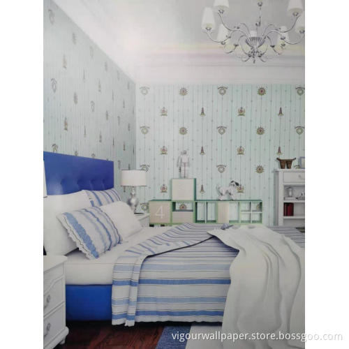 Boat Design Wallpaper For Children Room Decoration